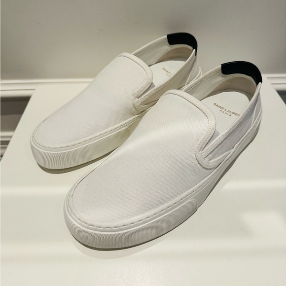 Brand new SAINT LAURENT Canvas and Leather Sneakers - Picture 2 of 8